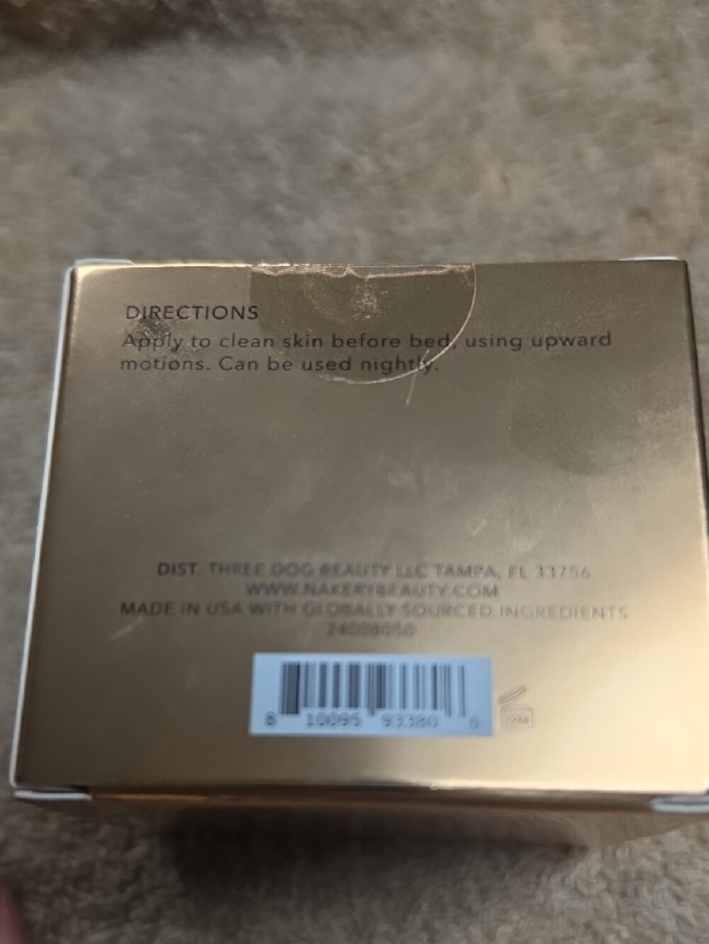 NiB - Nakery Night Lift Repair Cream - Gold - Picture 4 of 5